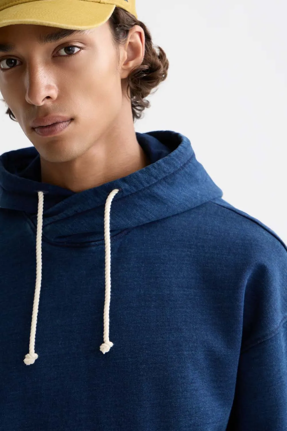 WORKED OUT TWISTED HOODIE Indigo sold by REVOLVR Menswear product image thumbnail 4