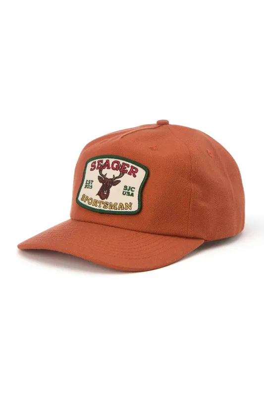 SEAGER SPORTSMAN SNAPBACK Orange sold by REVOLVR Menswear