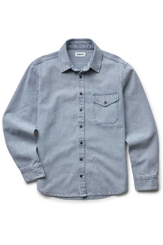 THE CADET SHIRT in Washed Indigo Oxford made by Taylor Stitch