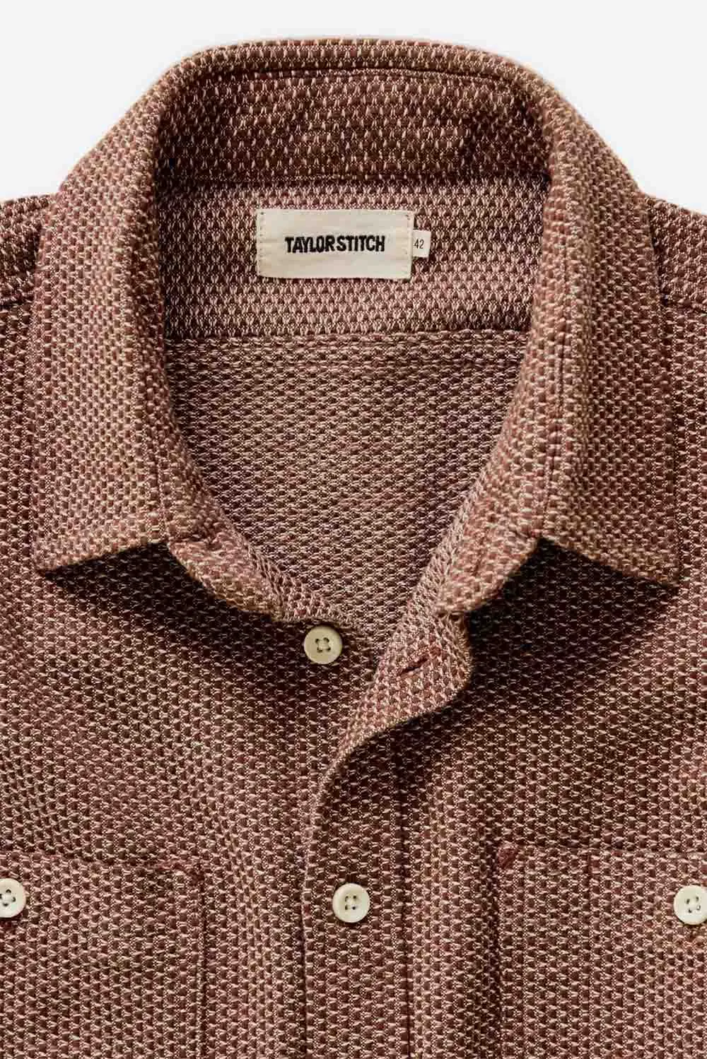 THE UTILITY SHIRT Brick Sashiko sold by REVOLVR Menswear product image thumbnail 4