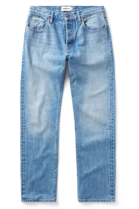 STRAIGHT JEAN - LT WASH ORGANIC SELVEDGE sold by REVOLVR Menswear