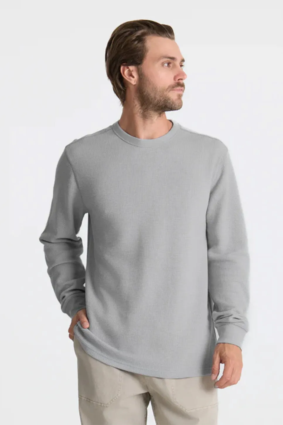 WELL WORN THERMAL Heather Grey sold by REVOLVR Menswear product image thumbnail 2