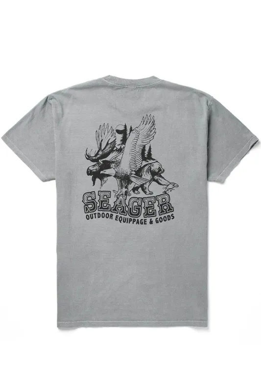 PREMIUM RESERVE TEE Pigment Grey made by Seager
