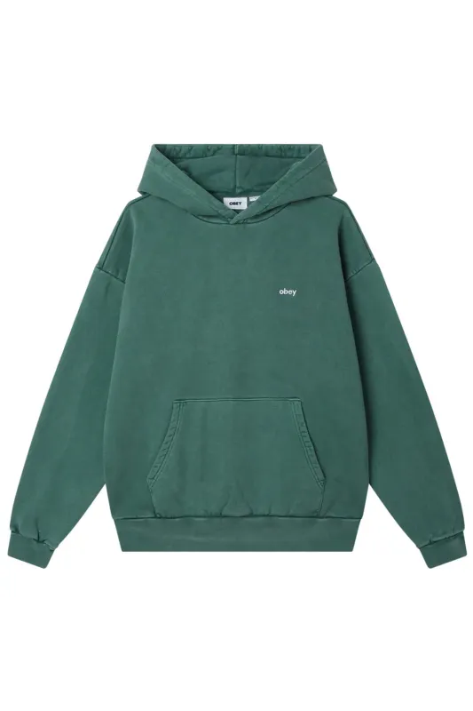 LOWERCASE PIGMENT HOODIE Pine Needle sold by REVOLVR Menswear