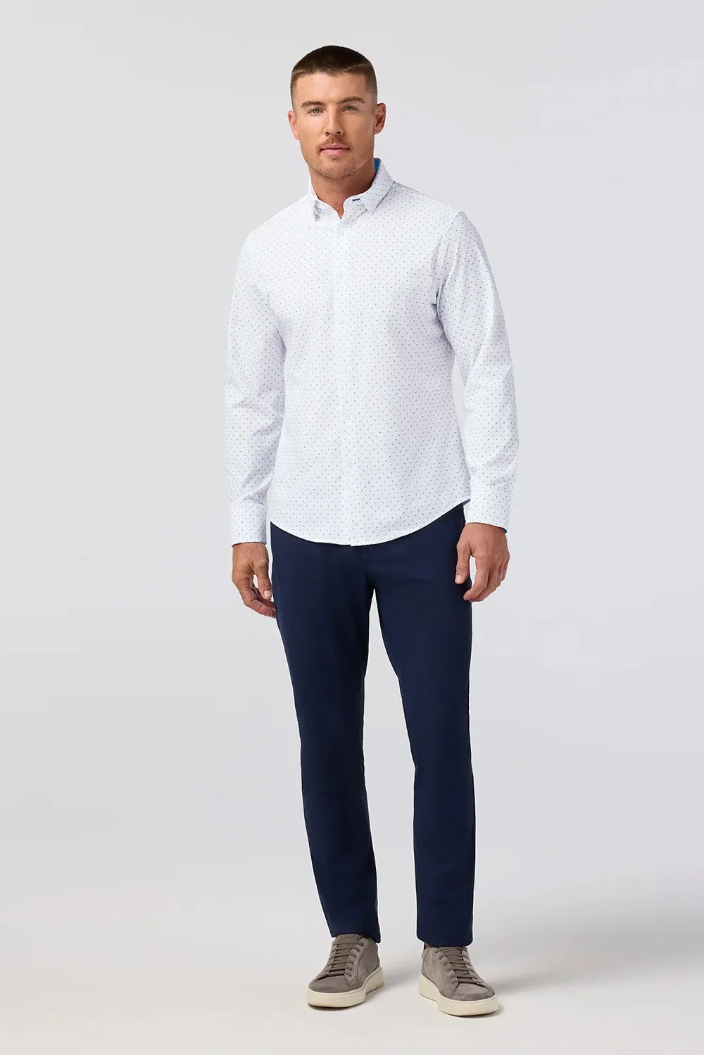 LEEWARD LS Navy Stacked Geo sold by REVOLVR Menswear product image thumbnail 2