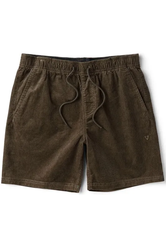 NO SEE UMS CORD 17" SHORT Dark Earth sold by REVOLVR Menswear