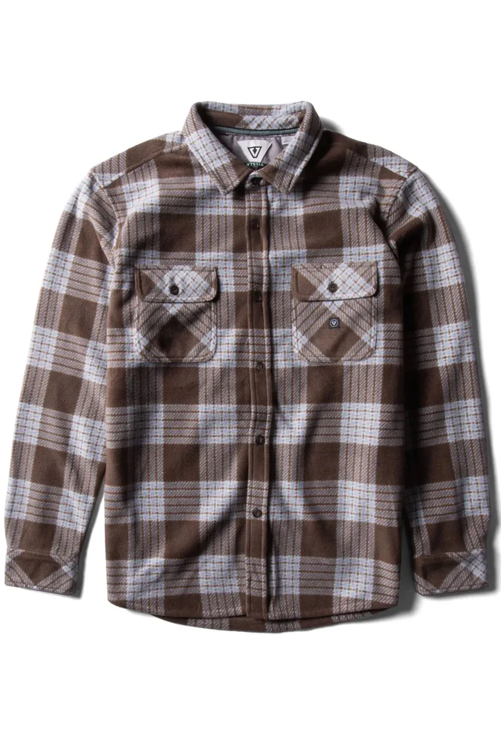 ECO-ZY LS POLAR FLANNEL Dark Earth sold by REVOLVR Menswear