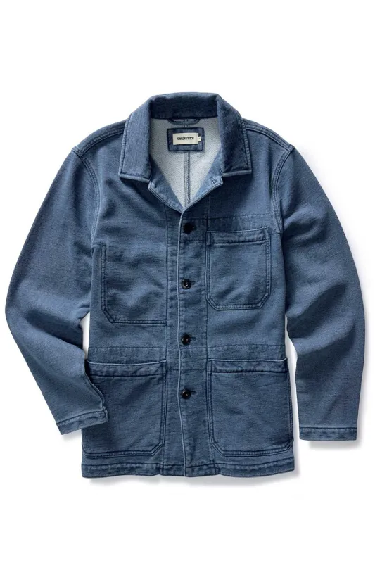THE PRIMER JACKET Washed Indigo Terry made by Taylor Stitch