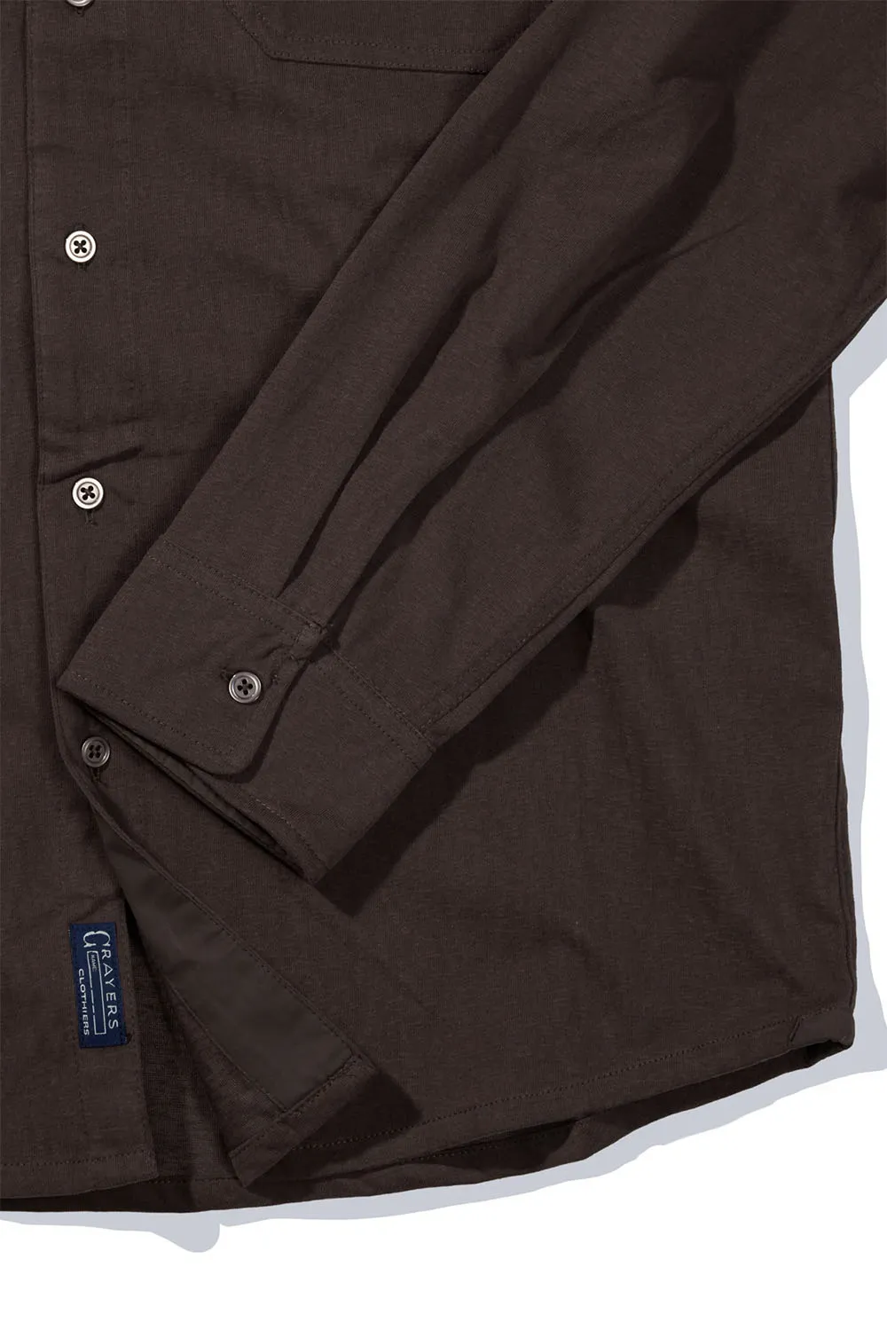 MOMO SUEDED WORK SHIRT Dark Chestnut sold by REVOLVR Menswear product image thumbnail 3