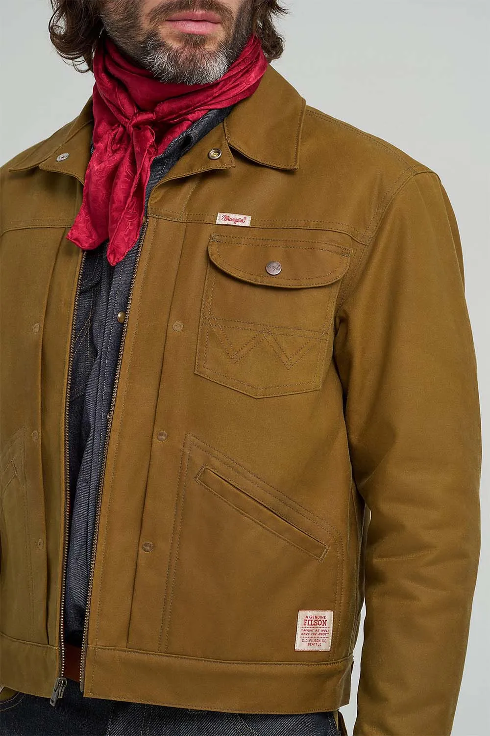 WRANGLER X FILSON ADVENTURE JACKET Tan sold by REVOLVR Menswear product image thumbnail 4