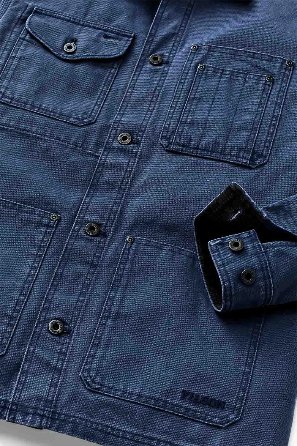 RUSTIC CANVAS BARN COAT Indigo sold by REVOLVR Menswear product image thumbnail 4