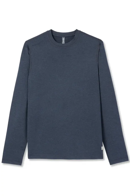 PONTO PERFORMANCE LS TEE Midnight Heather sold by REVOLVR Menswear