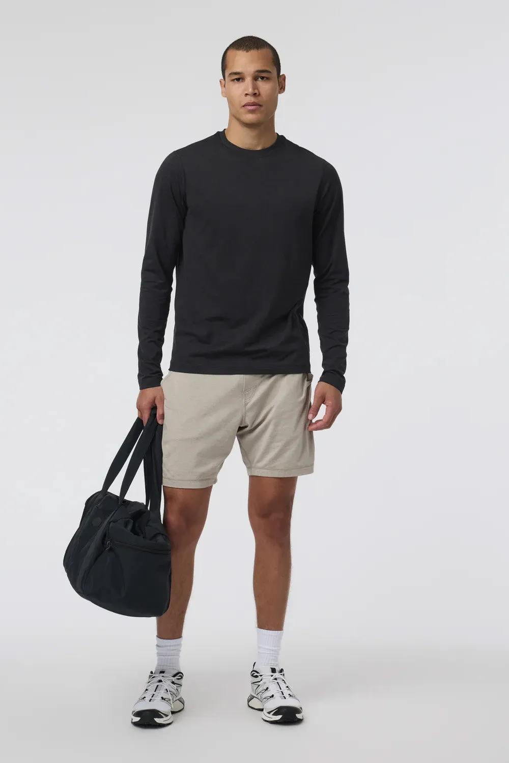 PONTO PERFORMANCE LS TEE Black Heather sold by REVOLVR Menswear product image thumbnail 4