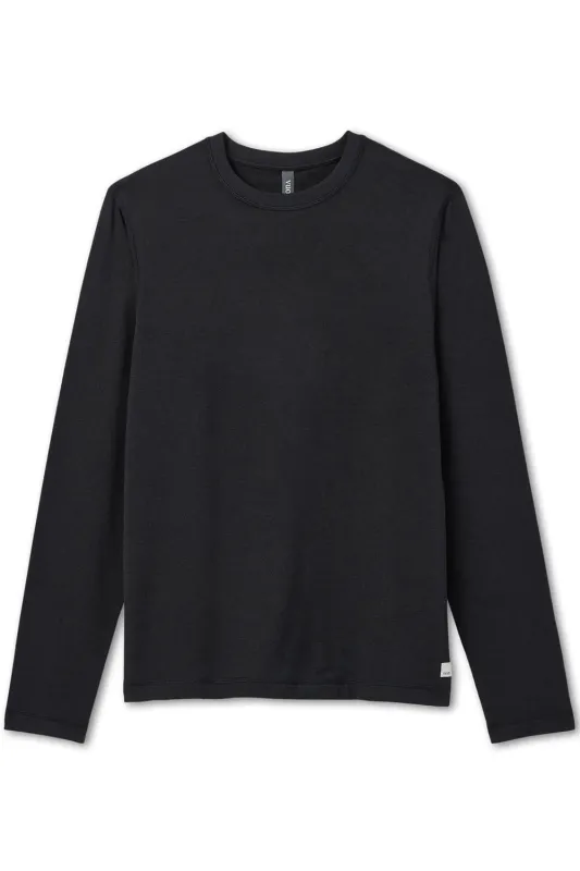 PONTO PERFORMANCE LS TEE Black Heather sold by REVOLVR Menswear