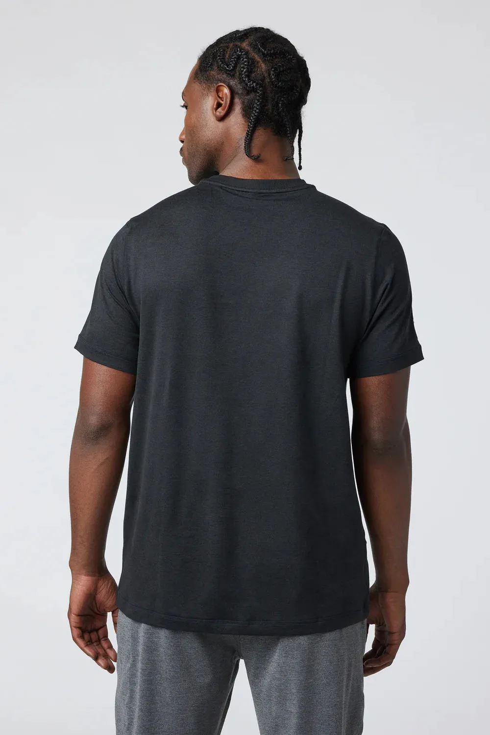PONTO PERFORMANCE TEE Black Heather sold by REVOLVR Menswear product image thumbnail 4