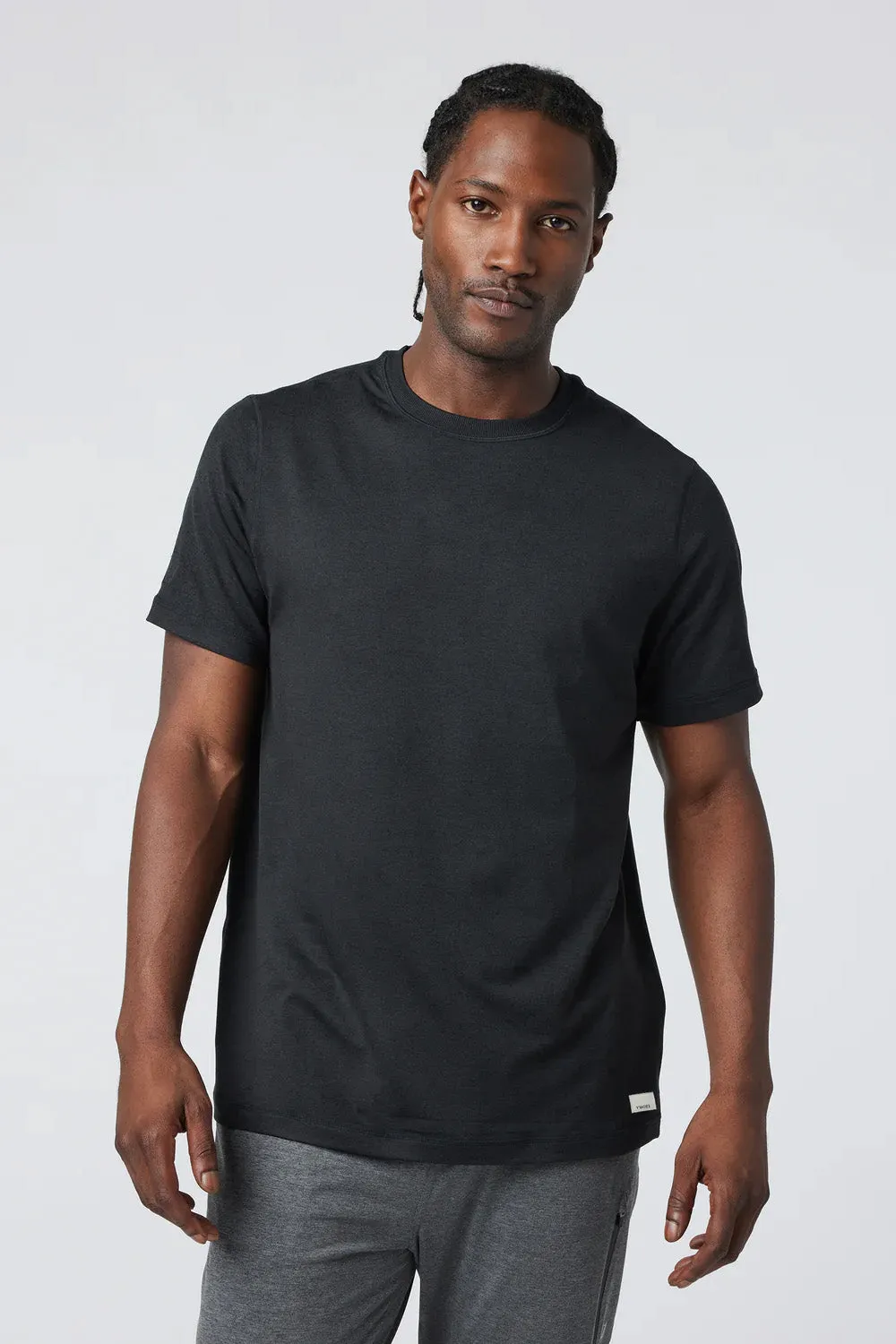 PONTO PERFORMANCE TEE Black Heather sold by REVOLVR Menswear product image thumbnail 2