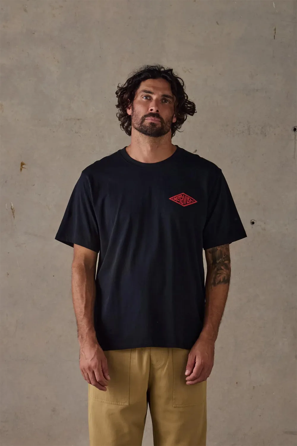 DIAMOND TEE Black sold by REVOLVR Menswear