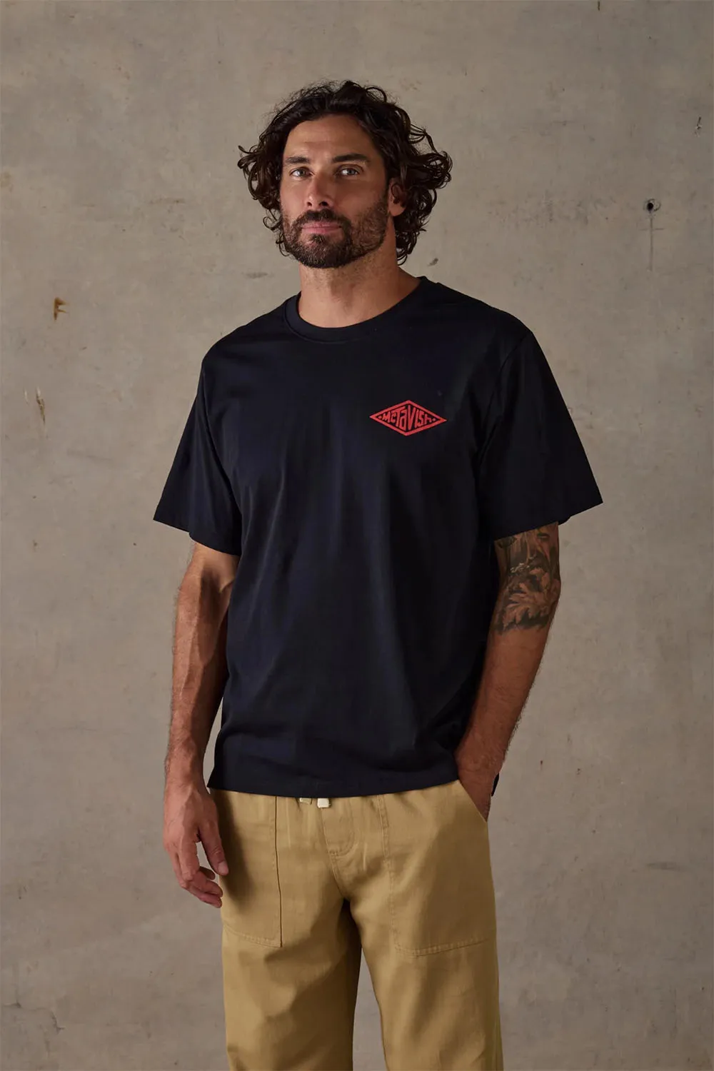 DIAMOND TEE Black sold by REVOLVR Menswear product image thumbnail 2