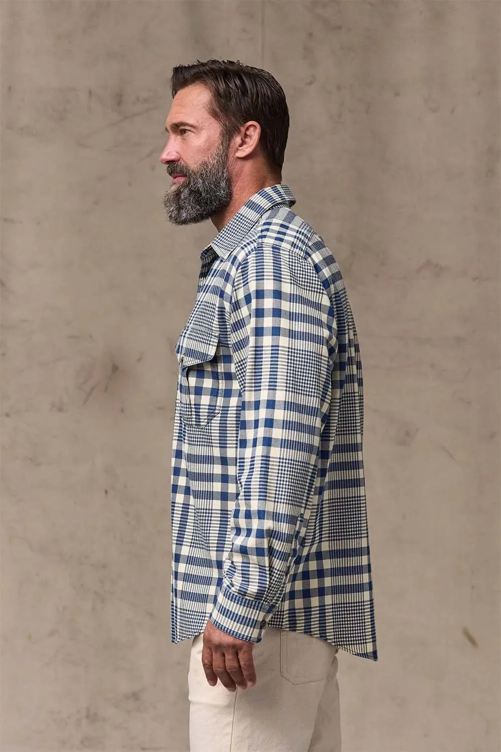 LW ALASKAN GUIDE SHIRT Indigo Multi Plaid sold by REVOLVR Menswear product image thumbnail 3