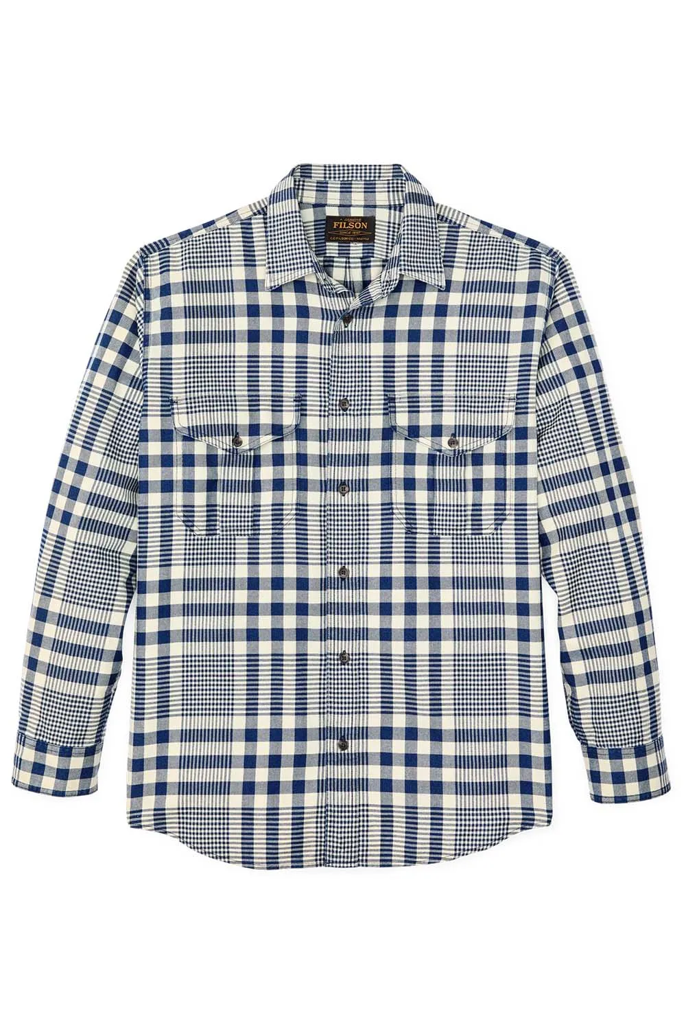 LW ALASKAN GUIDE SHIRT Indigo Multi Plaid sold by REVOLVR Menswear