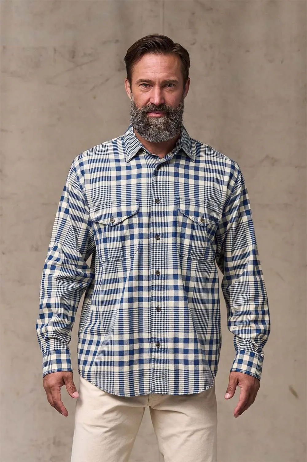 LW ALASKAN GUIDE SHIRT Indigo Multi Plaid sold by REVOLVR Menswear product image thumbnail 2