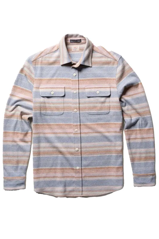 LEGEND SWEATER SHIRT Isle Breeze Stripe sold by REVOLVR Menswear