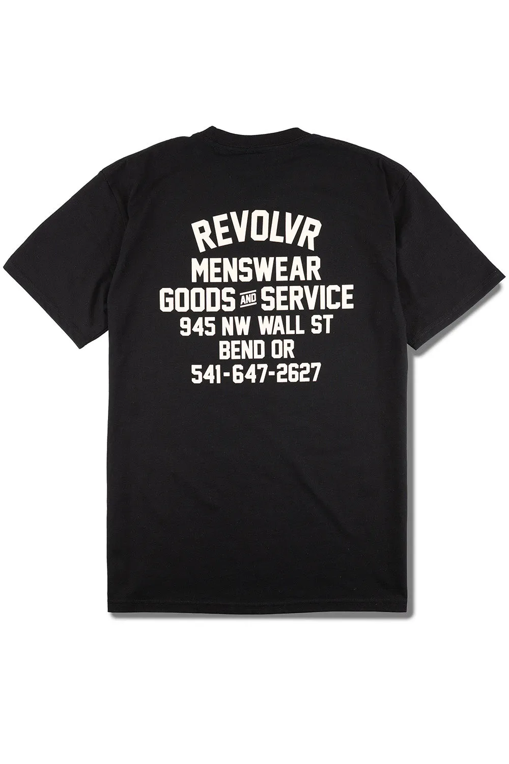 BEND SHOP TEE Black sold by REVOLVR Menswear