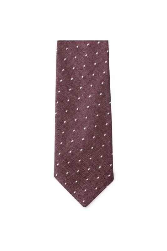 THE WILSON TIE Red Polkadot made by REVOLVR Menswear