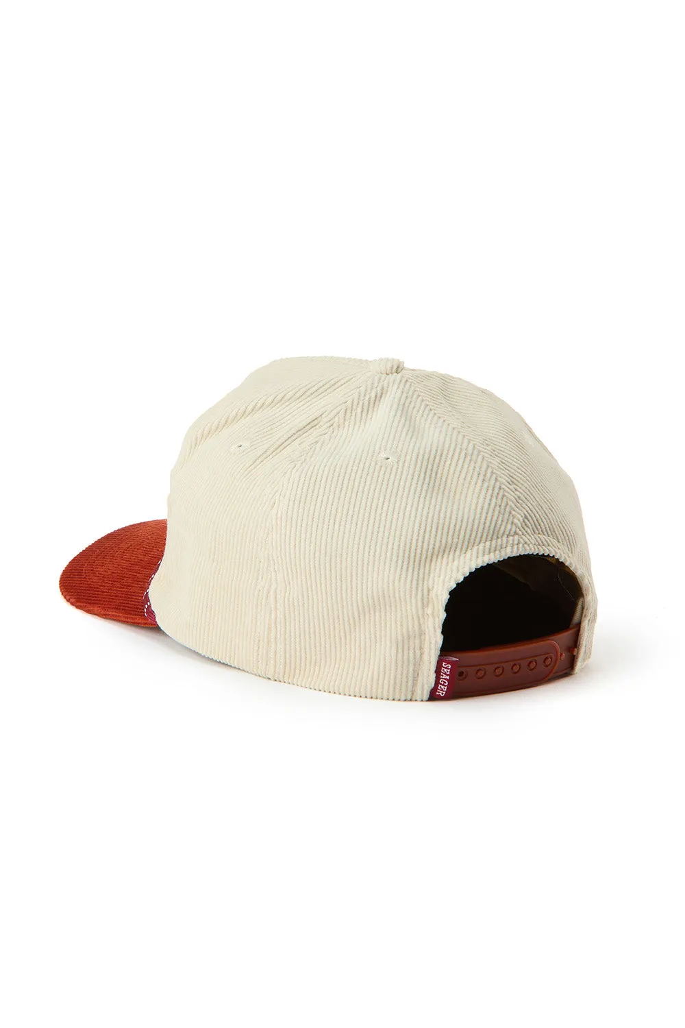 LOS RIOS CORD SNAPBACK Cream/Rust sold by REVOLVR Menswear product image thumbnail 3