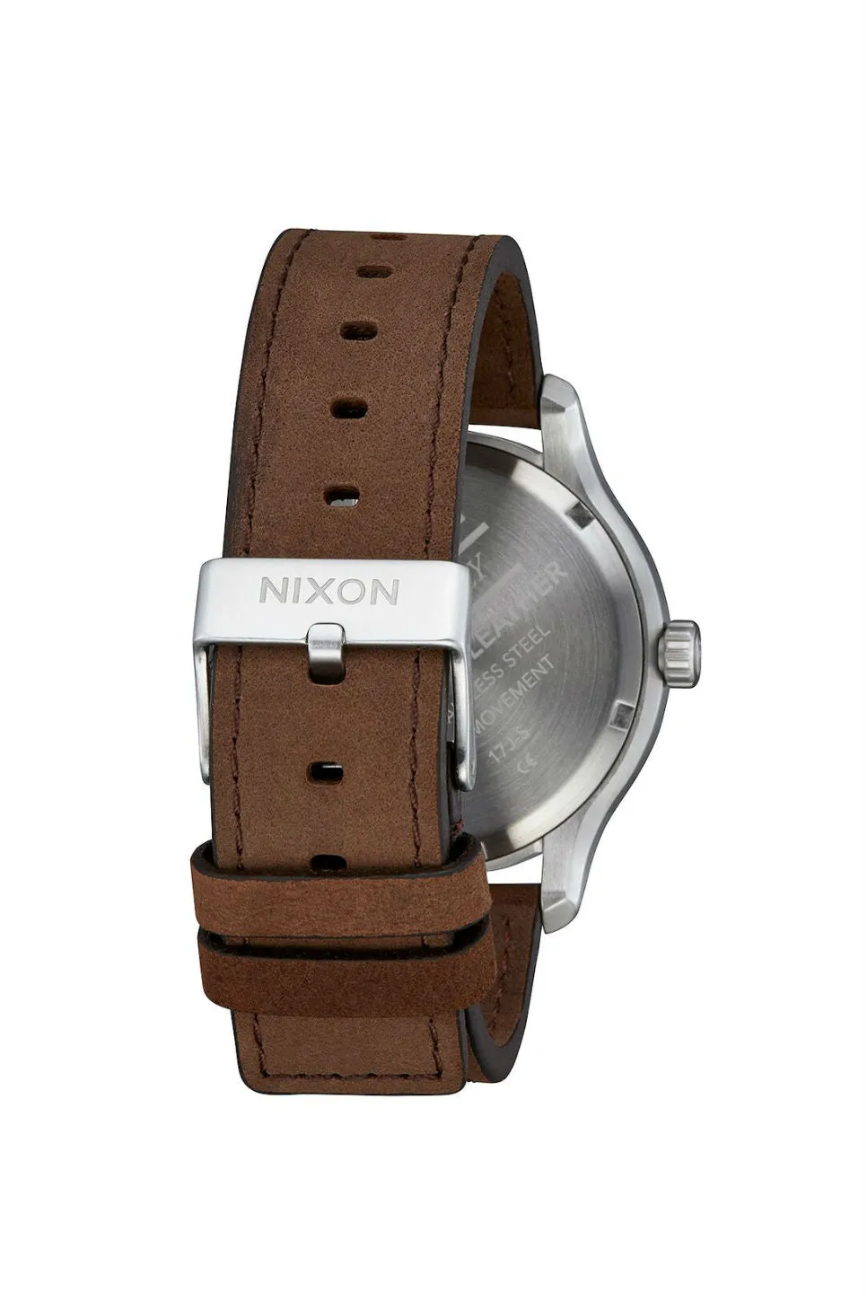 PATROL LEATHER WATCH - SILVER/BROWN sold by REVOLVR Menswear product image thumbnail 3