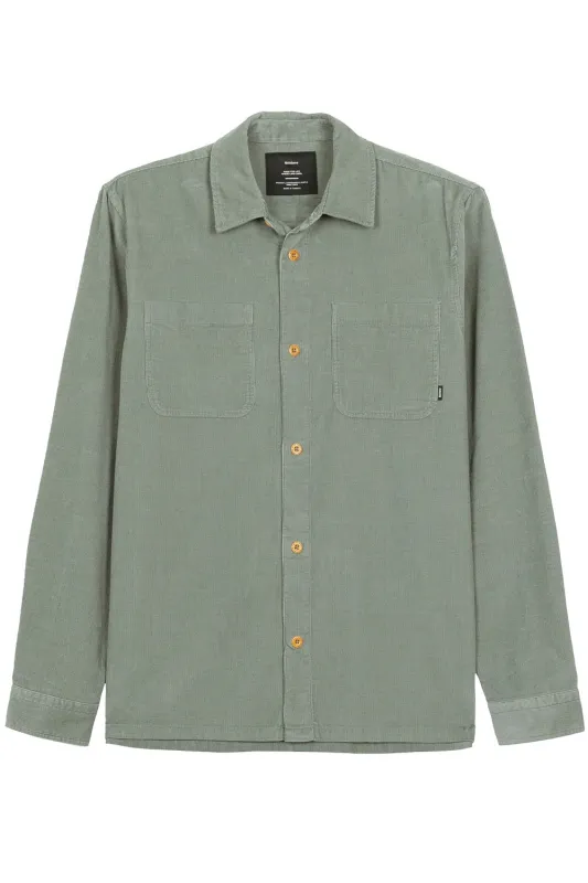 SUNSET PINCORD SHIRT Deep Sea made by Finisterre