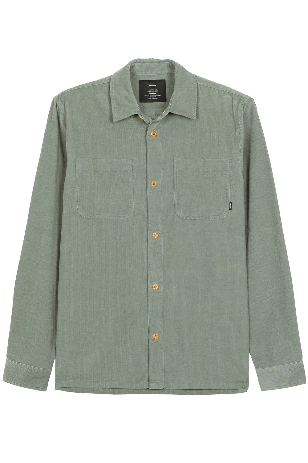 SUNSET PINCORD SHIRT Deep Sea sold by REVOLVR Menswear