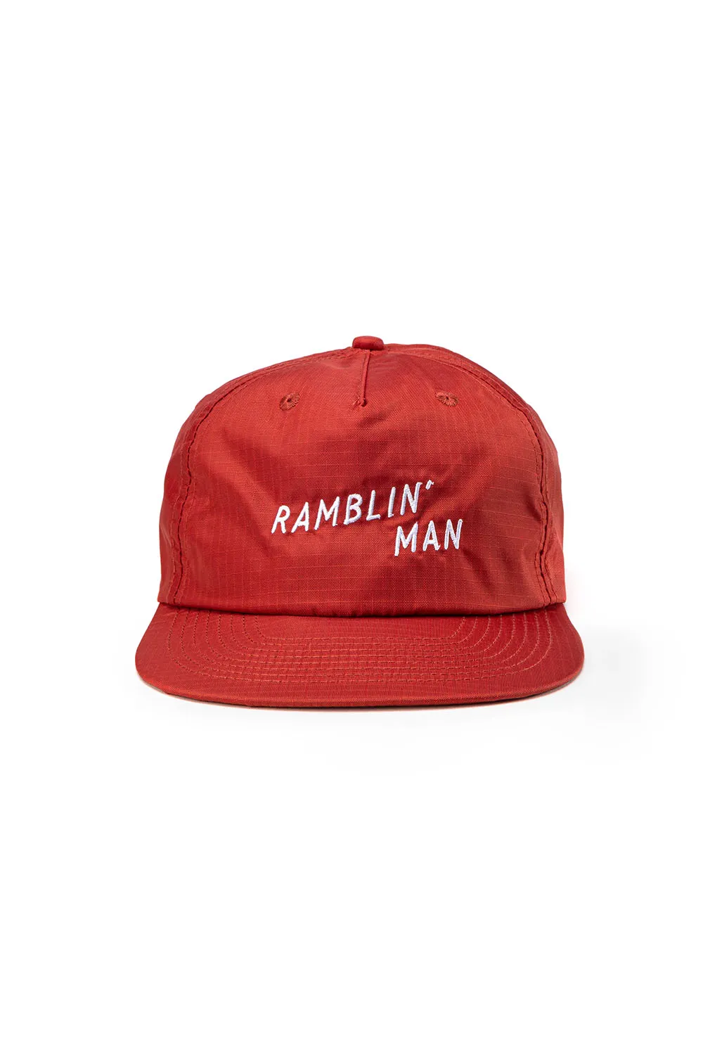 RAMBLIN MAN RIPSTOP NYLON SNAPBACK Brick Red sold by REVOLVR Menswear product image thumbnail 2