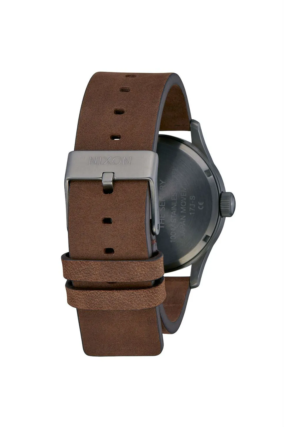 SENTRY LEATHER WATCH - GUNMETAL/INDIGO/BROWN sold by REVOLVR Menswear product image thumbnail 3