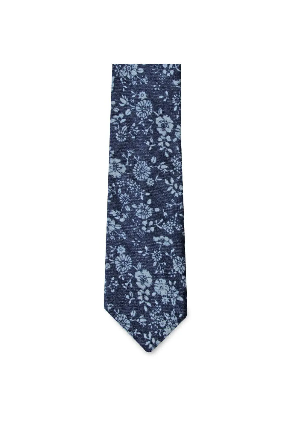 THE BEAL TIE Dk Blue Floral sold by REVOLVR Menswear