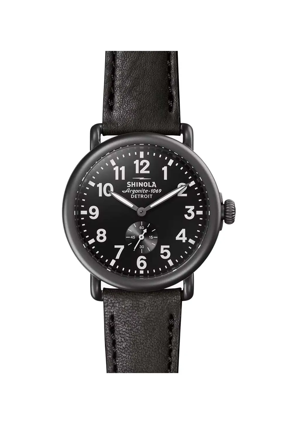RUNWELL 41mm Sub Second - BLACK/BLACK sold by REVOLVR Menswear