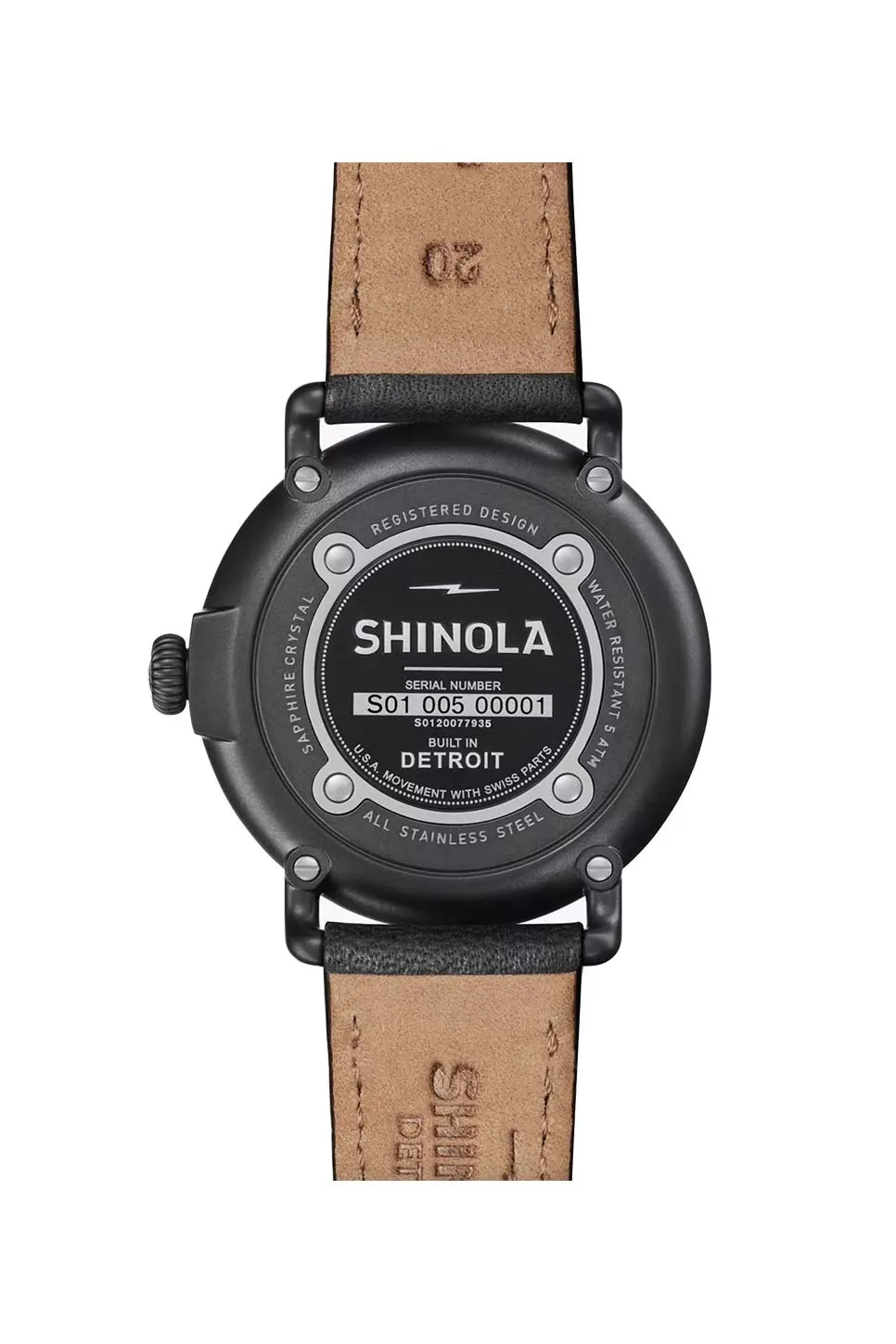 RUNWELL 41mm Sub Second - BLACK/BLACK sold by REVOLVR Menswear product image thumbnail 4
