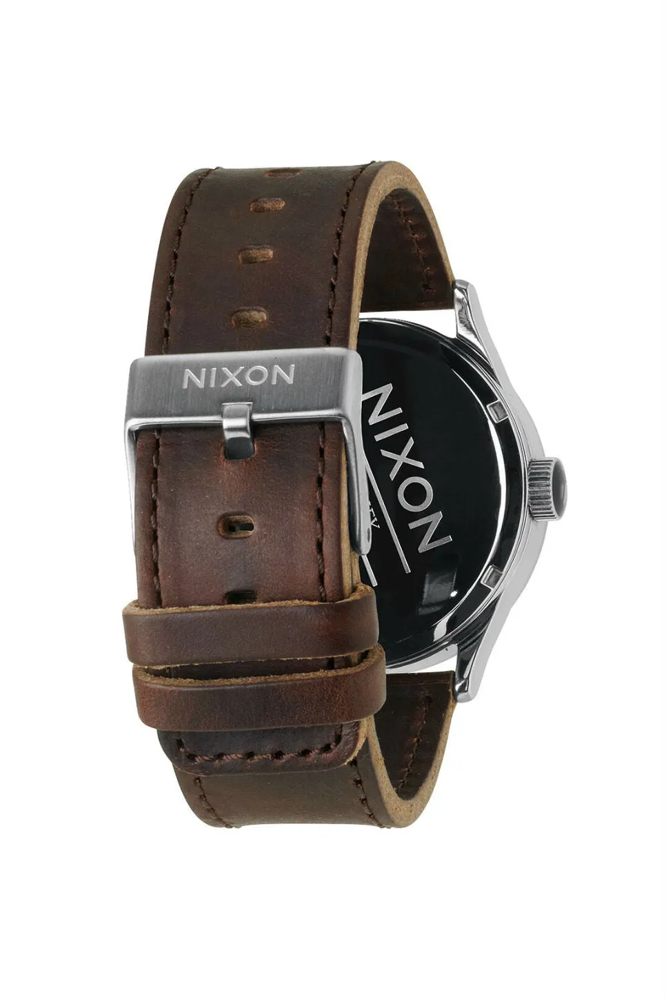 SENTRY LEATHER WATCH - SILVER/BROWN sold by REVOLVR Menswear product image thumbnail 3