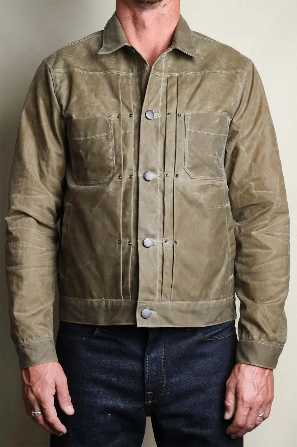 WAXED RIDERS JACKET - TOBACCO/RED sold by REVOLVR Menswear product image thumbnail 2