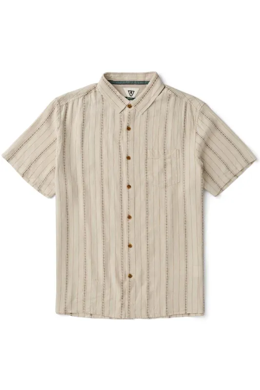 LINEN PIN SS Sand sold by REVOLVR Menswear