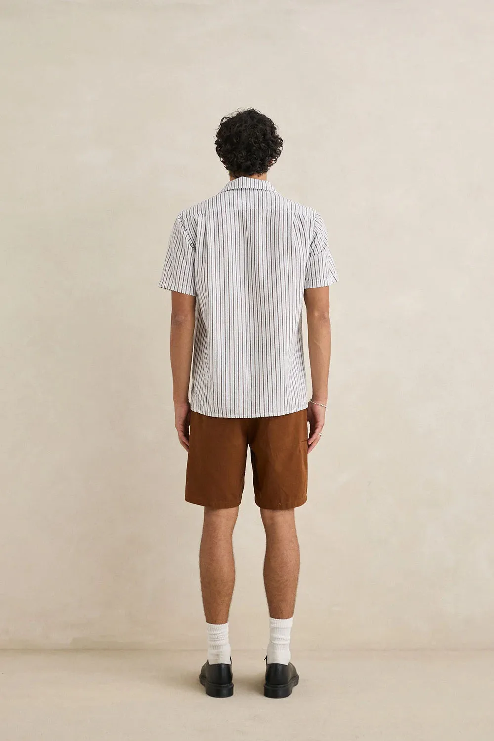 ESSENTIAL HERRINGBONE SHORT Brown sold by REVOLVR Menswear product image thumbnail 3