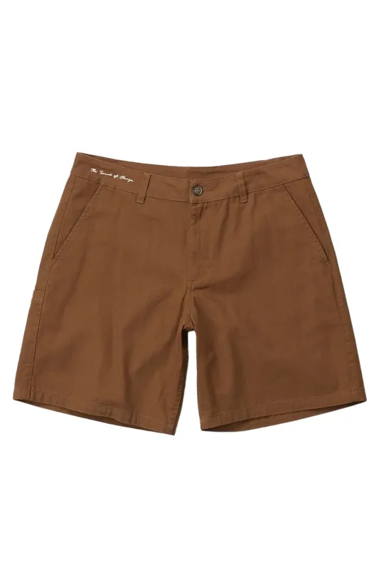 ESSENTIAL HERRINGBONE SHORT Brown made by Rhythm.