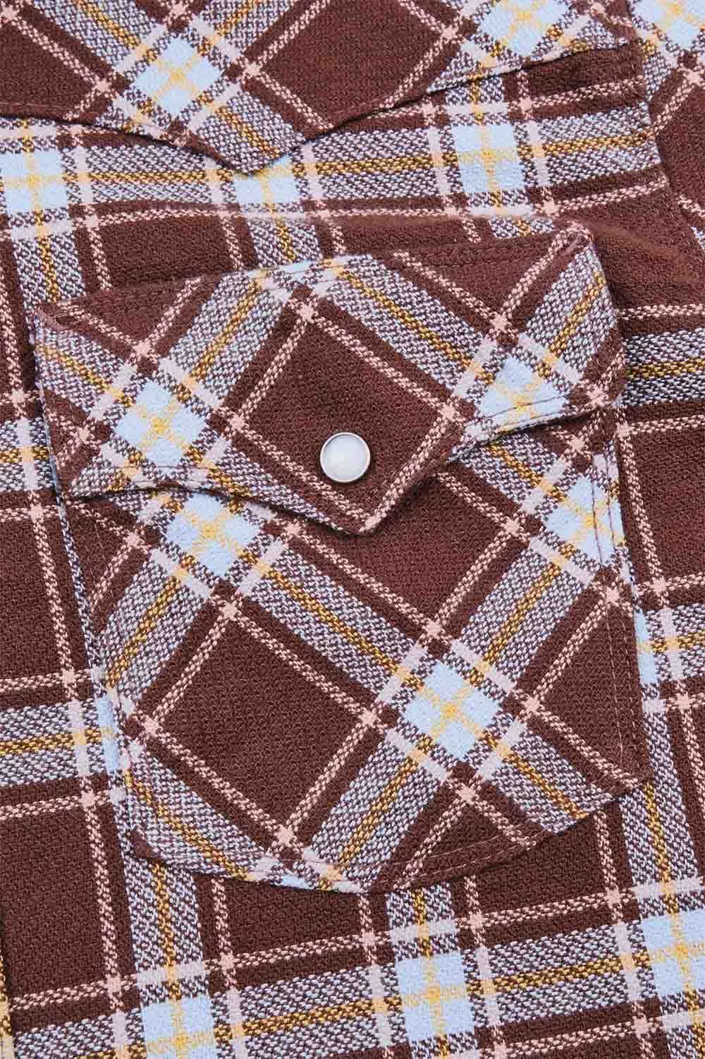 WESTERN SCOUT Brown Plaid sold by REVOLVR Menswear product image thumbnail 5