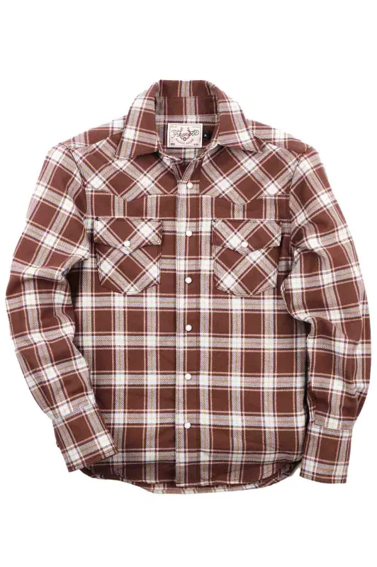 WESTERN SCOUT Brown Plaid sold by REVOLVR Menswear