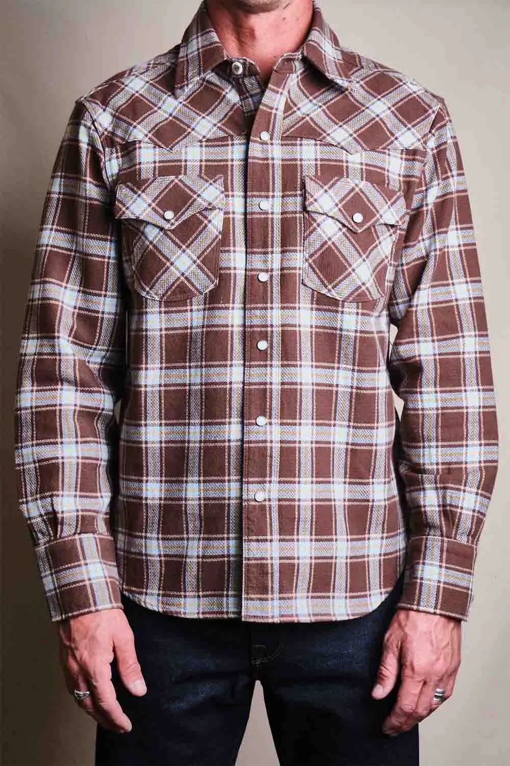 WESTERN SCOUT Brown Plaid sold by REVOLVR Menswear product image thumbnail 2
