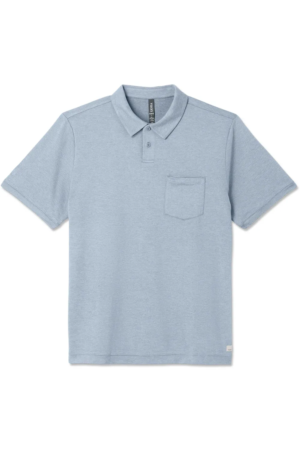 PONTO PERFORMANCE POLO Blue Dusk Heather sold by REVOLVR Menswear