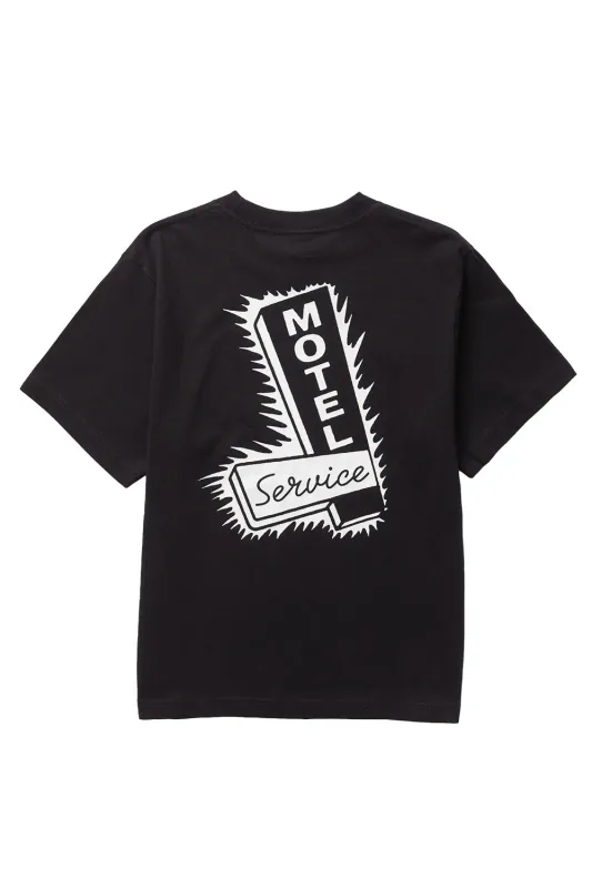 MOTEL TEE Black made by Service Works