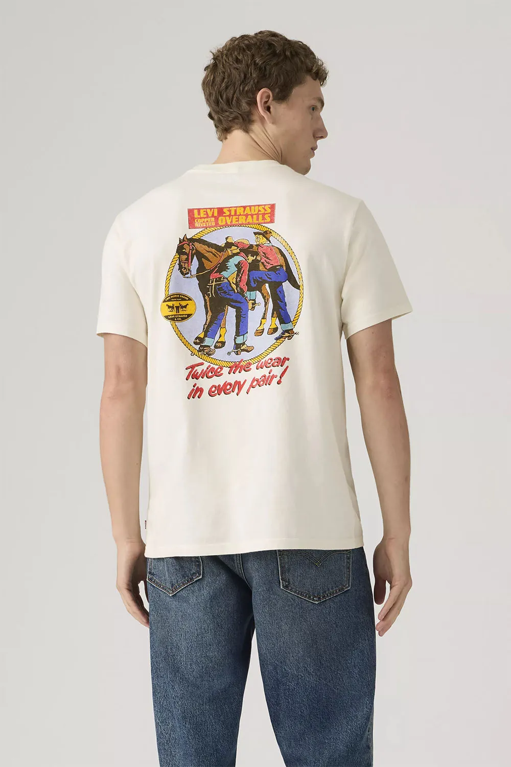 RELAXED FIT TEE Archival Overalls 2 Egret sold by REVOLVR Menswear product image thumbnail 3