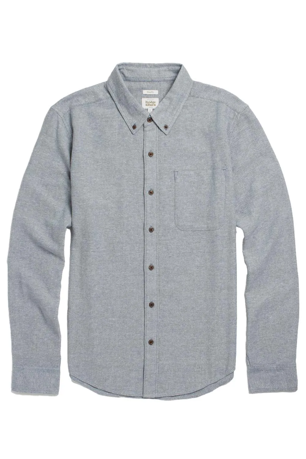 SUTTON SLIM SHIRT Denim Twill sold by REVOLVR Menswear