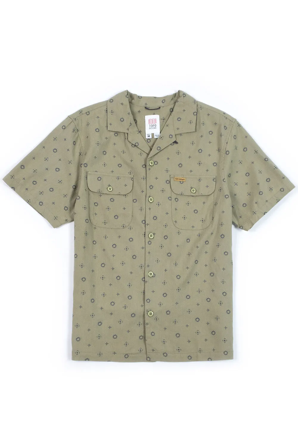 DAYTRIPPER SHIRT Tossed Motif Oil Green sold by REVOLVR Menswear